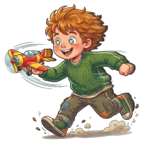 Oliver correndo animado